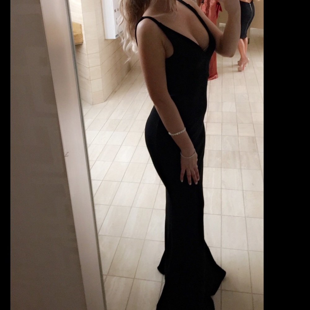 Black elegant evening gown